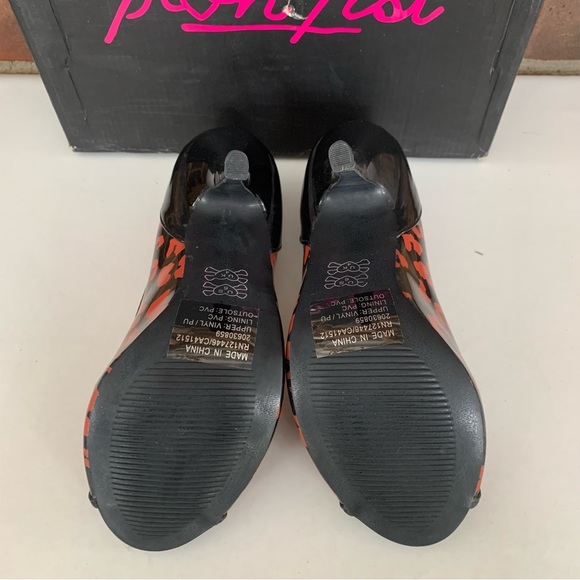 Iron Fist animal print peep toe high heel platform heels pump US 6.5 M NEW - Picture 7 of 8